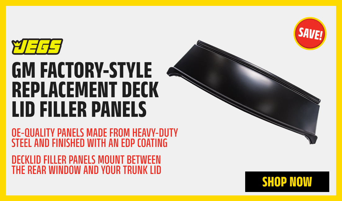 GM Factory-Style Replacement Deck Lid Filler Panels