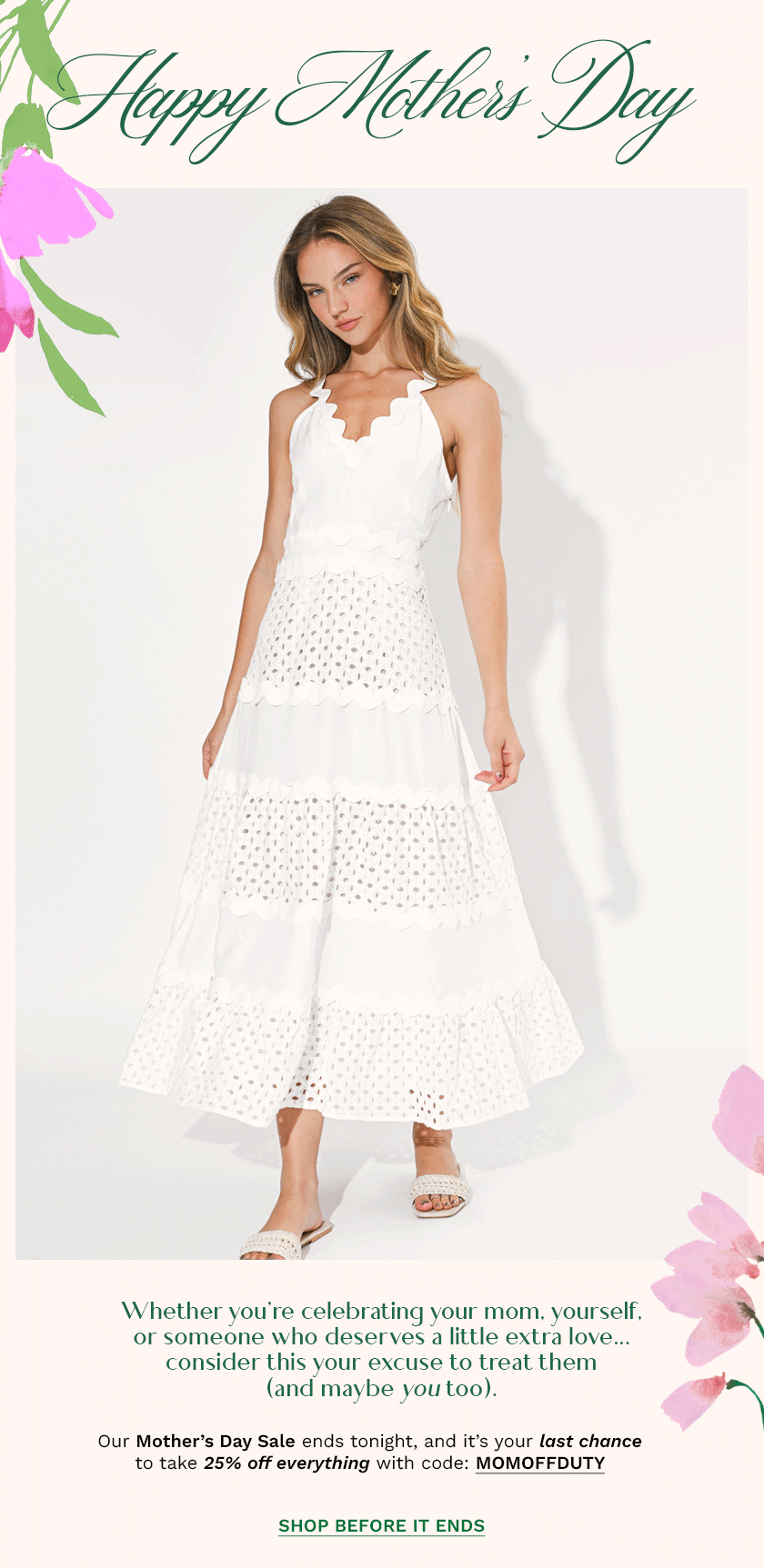 Mother's Day Sale 25% Off