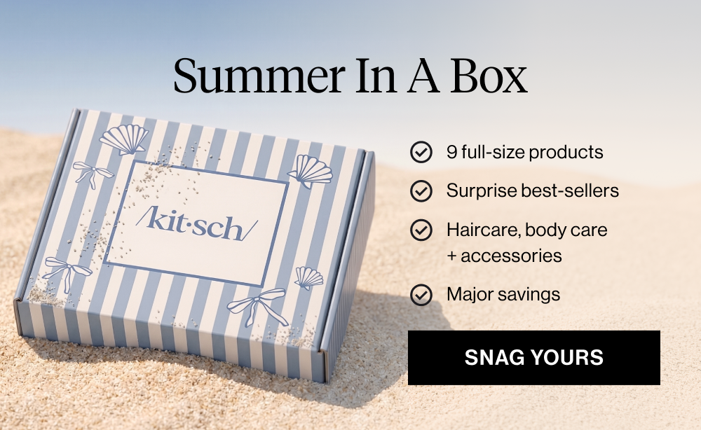 Summer in a Box. 9 full-size products Surprise best-sellers Haircare, body care + accessories Major savings