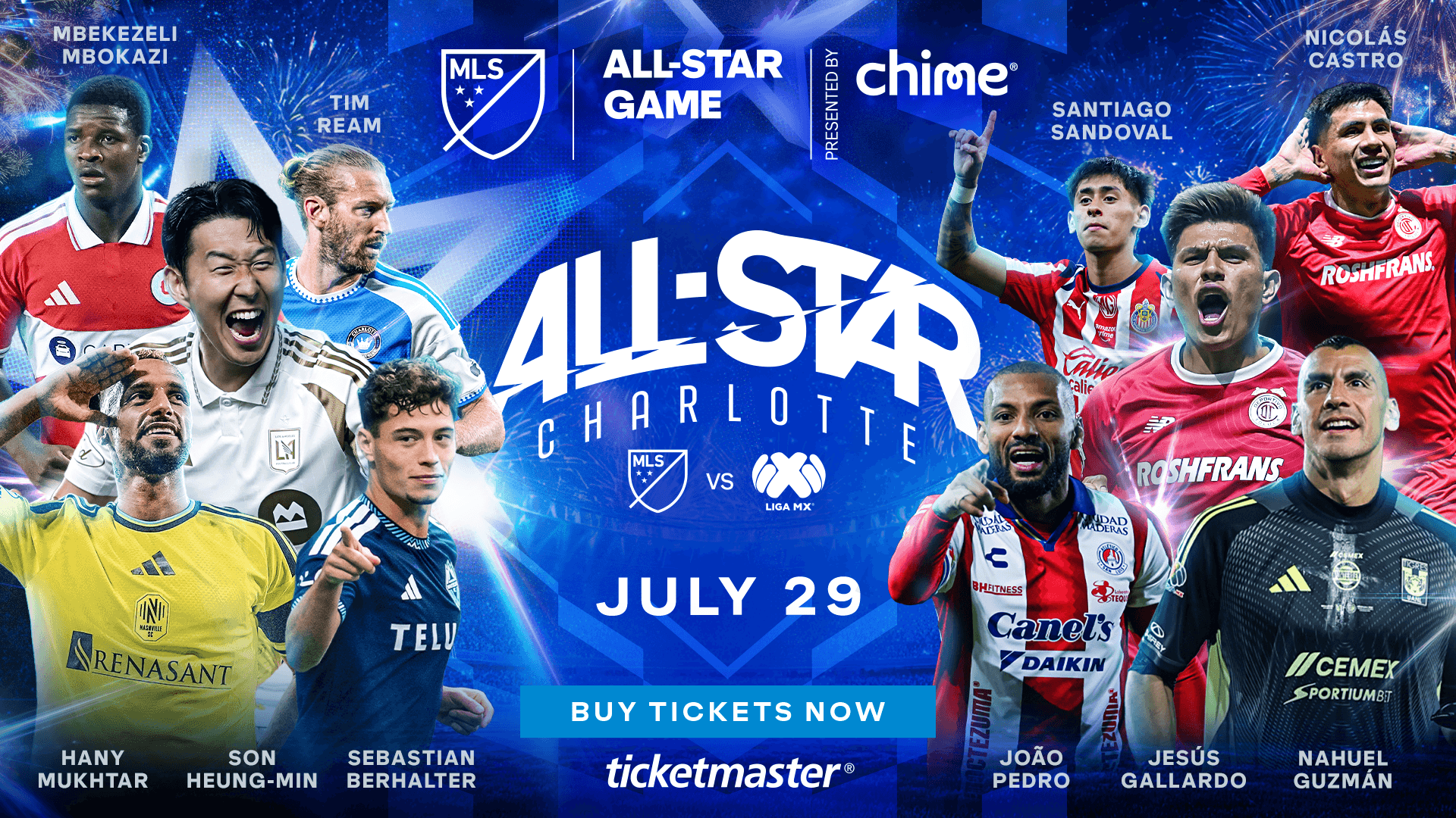 All-Star Charlotte | MLS vs Liga MX | July 29 | Buy Tickets Now