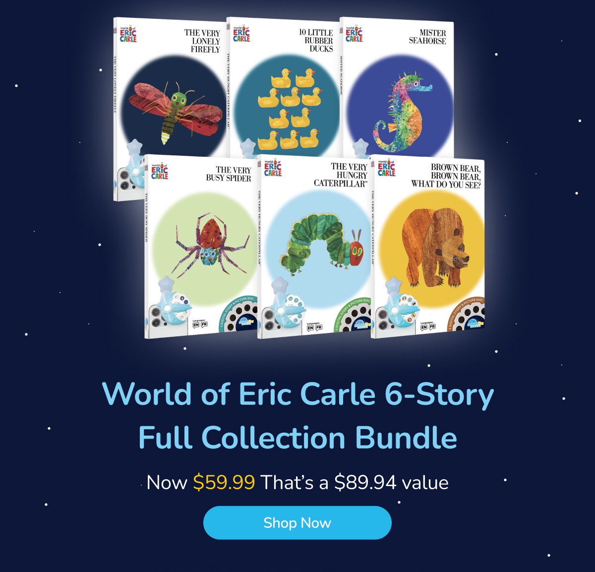 World of Eric Carle 6-Story Full Collection Bundle Now $59.99 That’s a $89.94 value Shop Now
