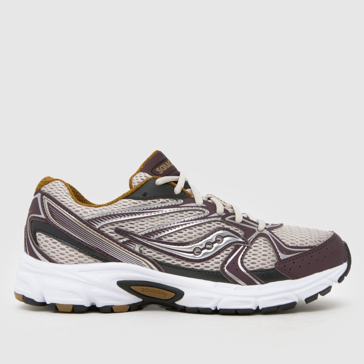 An image of a purple Saucony trainer