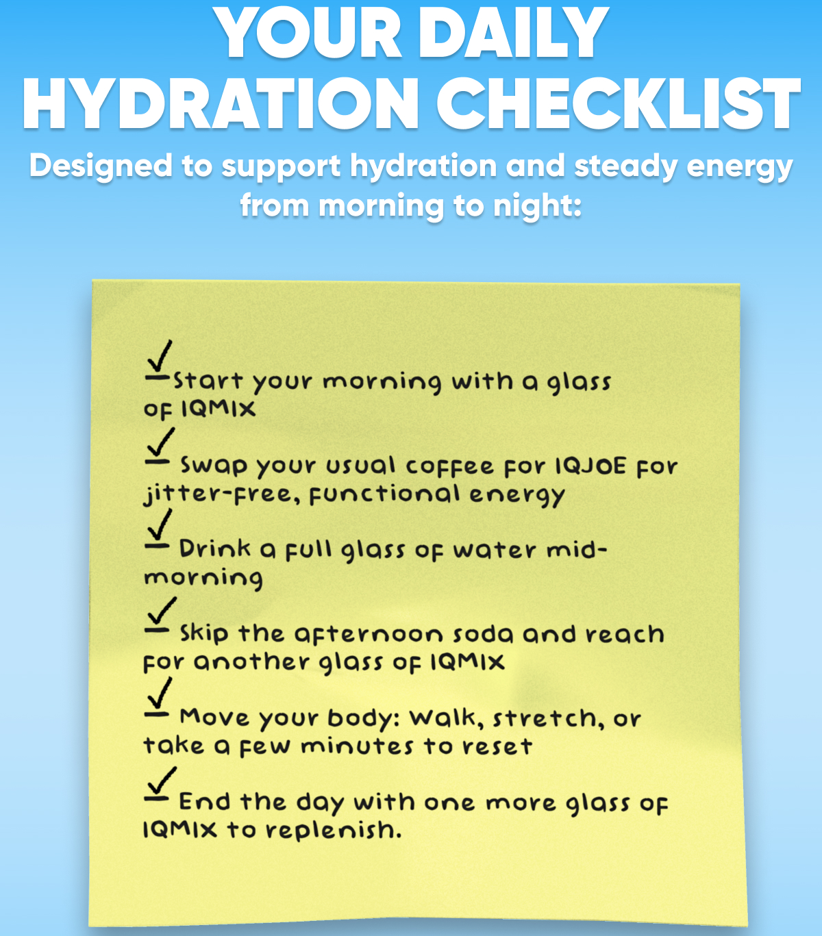 Your Daily Hydration Checklist