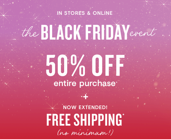 50% off + Free Shipping
