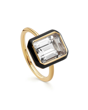 White Topaz Cocktail Ring