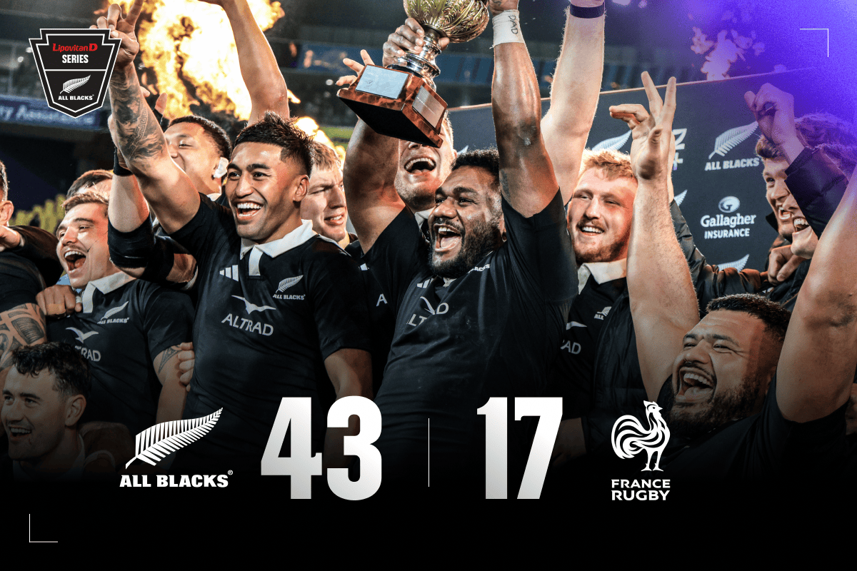 All Blacks Full Time Score Against France, 43-17