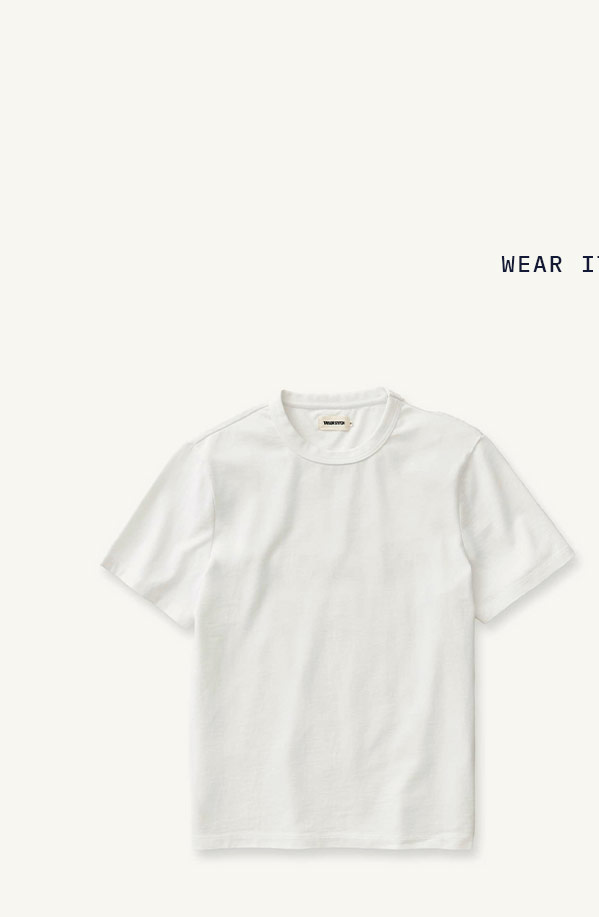 The Organic Cotton Shop Tee in White