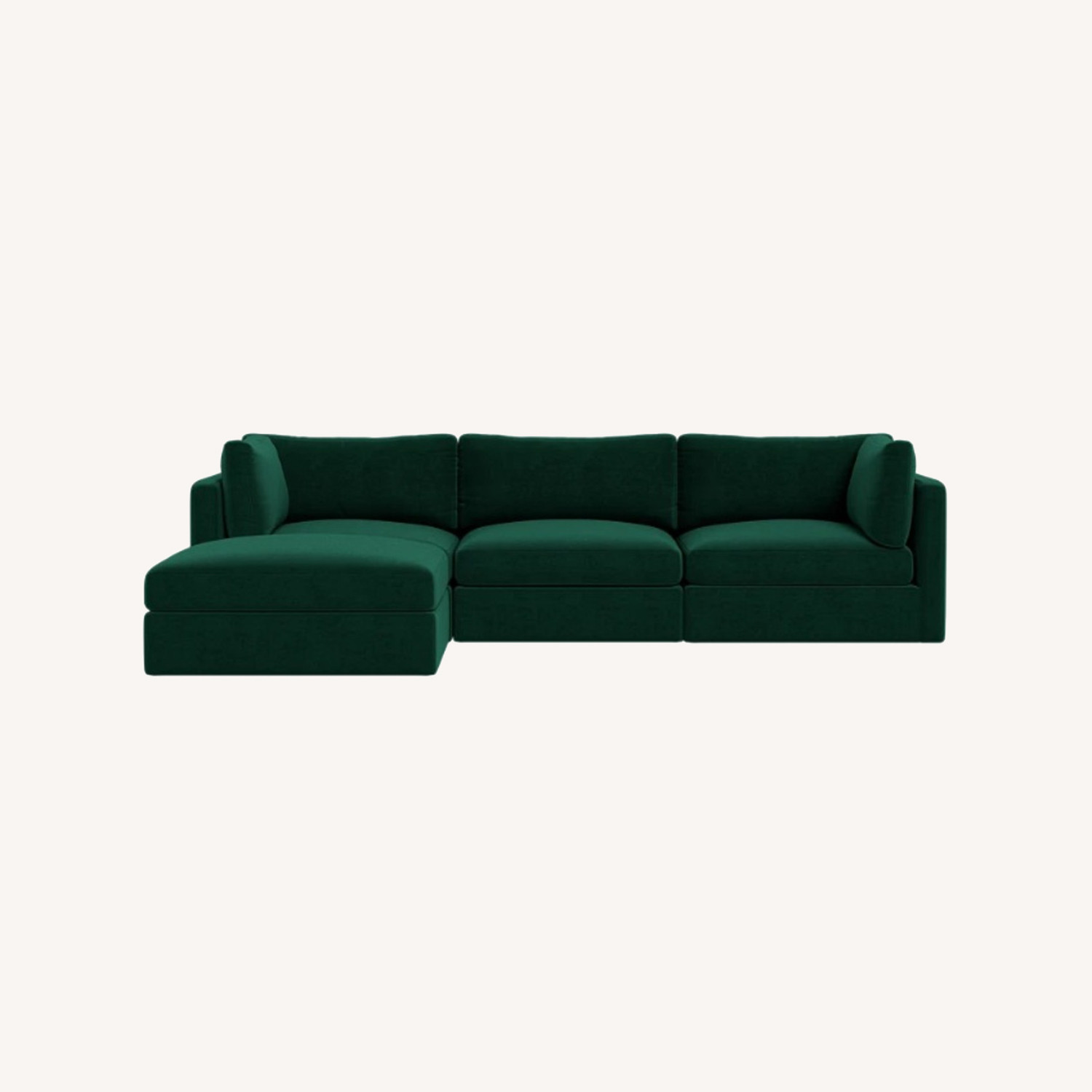 Image of Interior Define Green VelvetSectional