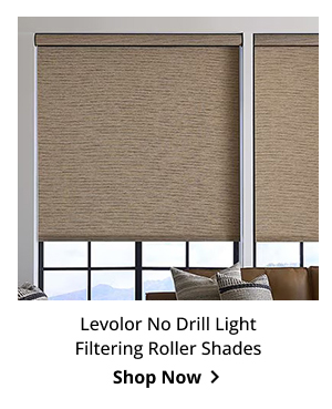 Levolor No Drill Light Filtering Roller Shades | Shop Now >