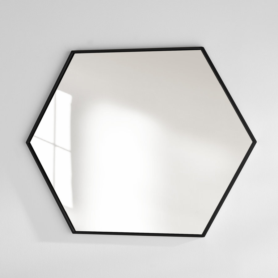 Sabine Metal Hexagon Wall Mirror
