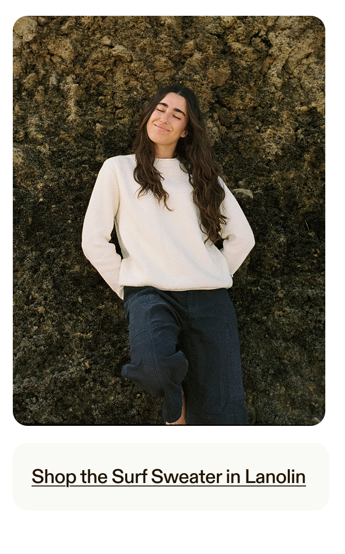 Surf Sweater in Lanolin