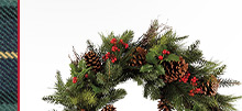 Mixed Pine & Berry Wreath