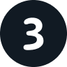 A decorative number 3