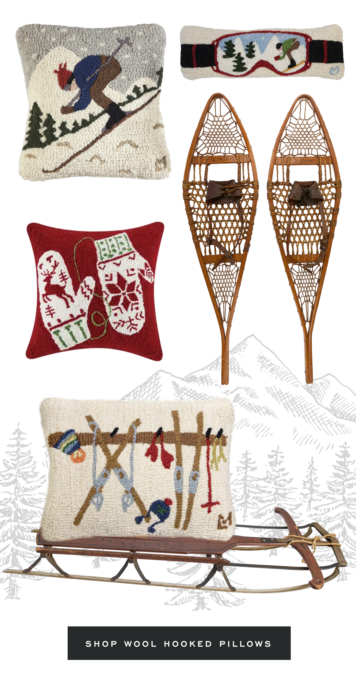 SHOP WOOL HOOKED PILLOWS