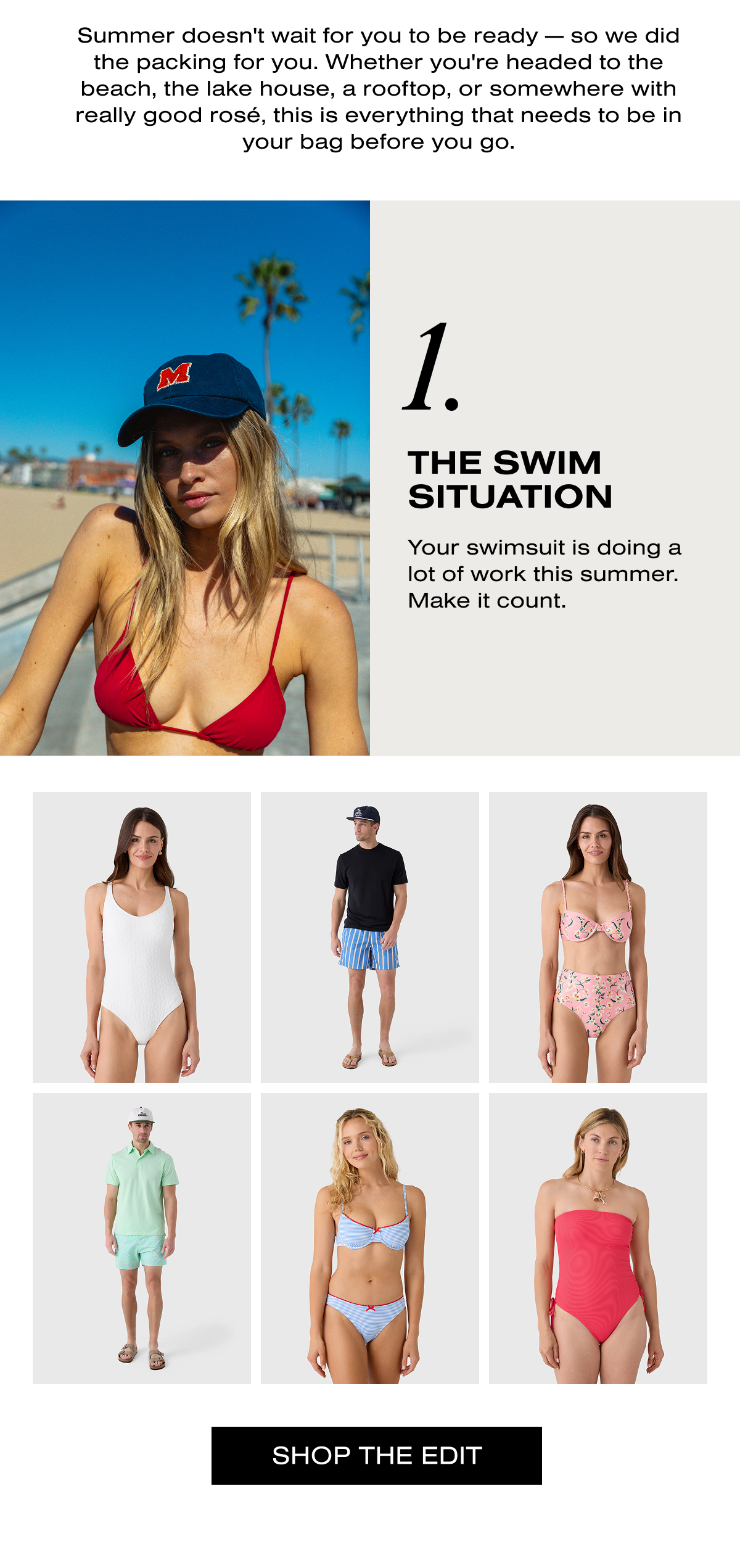 YOUR SUMMER PACKING LIST