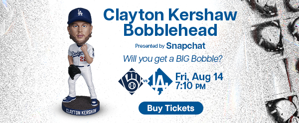 Kershaw Bobblehead - August 14