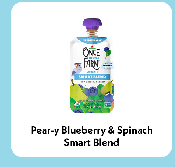 Pear-y Blueberry & spinach smart blend