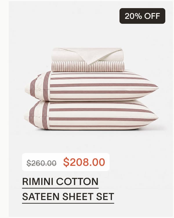 Rimini Cotton Sateen Sheet Set