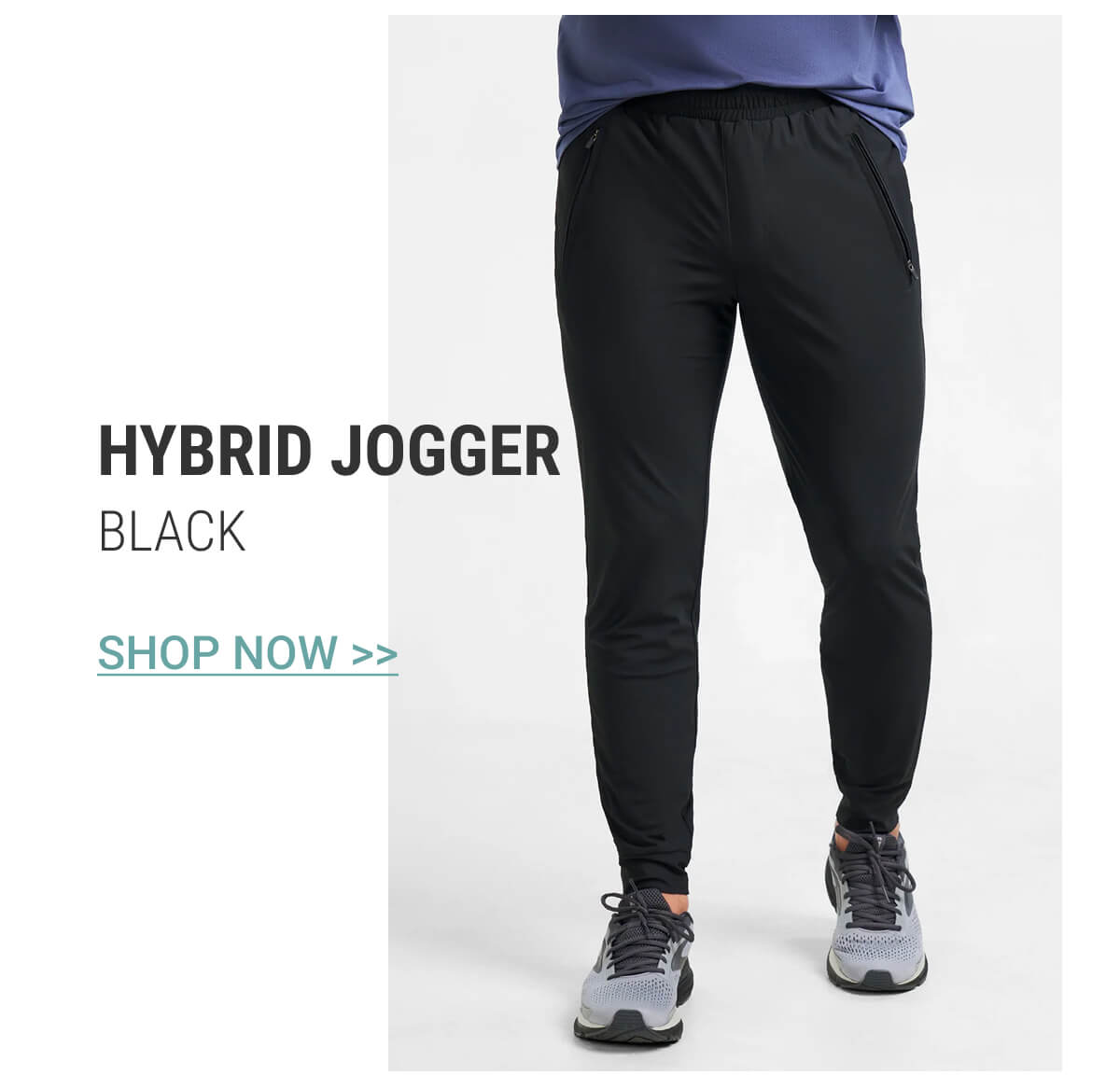 Black Hybrid Jogger