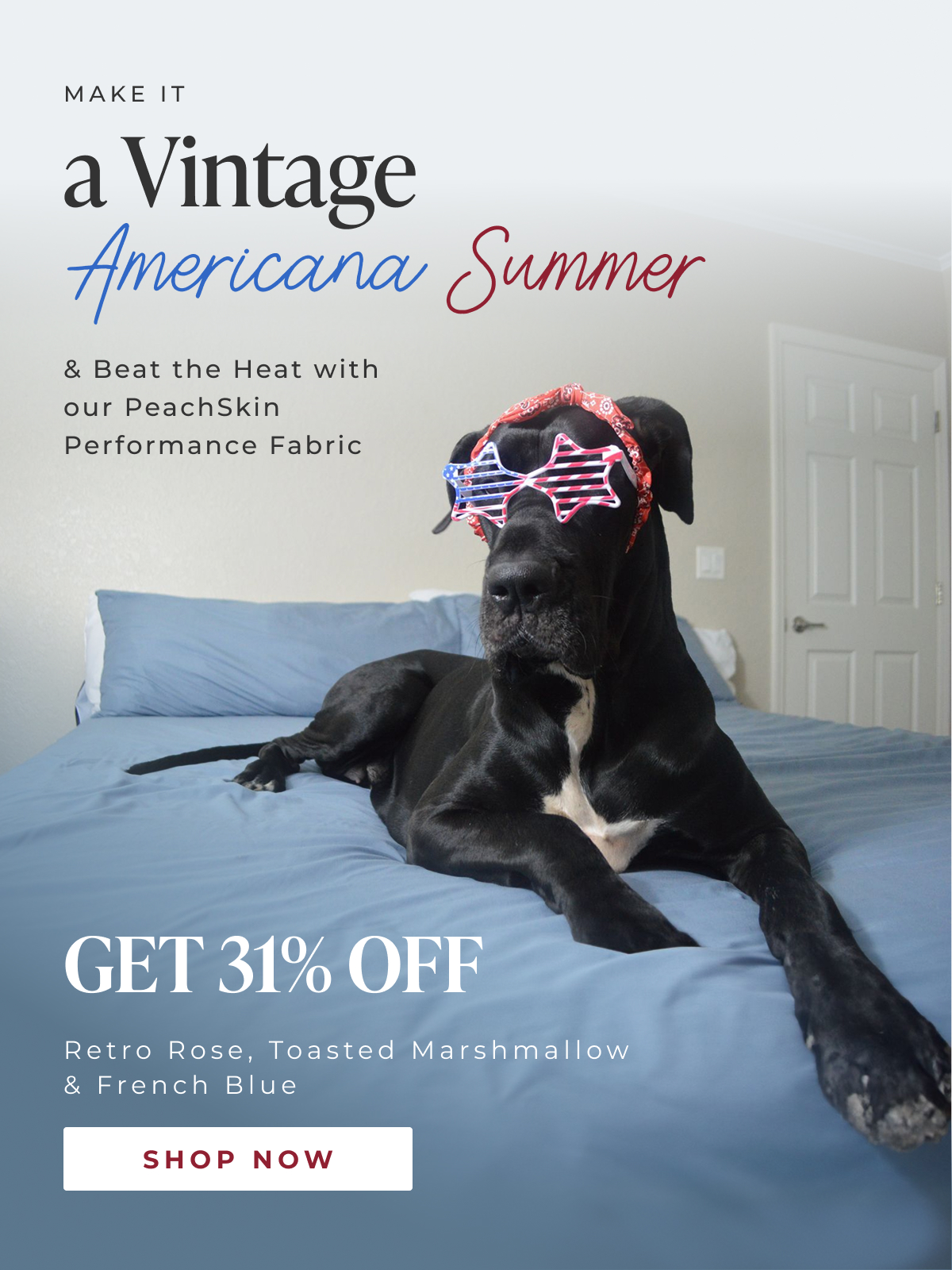 a Vintage Americana Summer GET 31% OFF Retro Rose, Toasted Marshmallow & French Blue