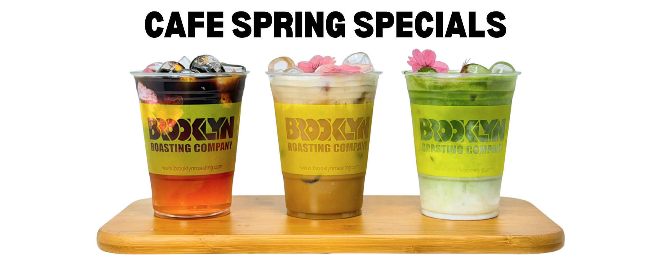 Spring special drinks in the cafe!