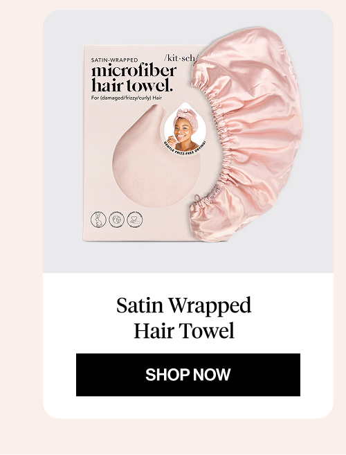 Satin Wrapped Hair Towel