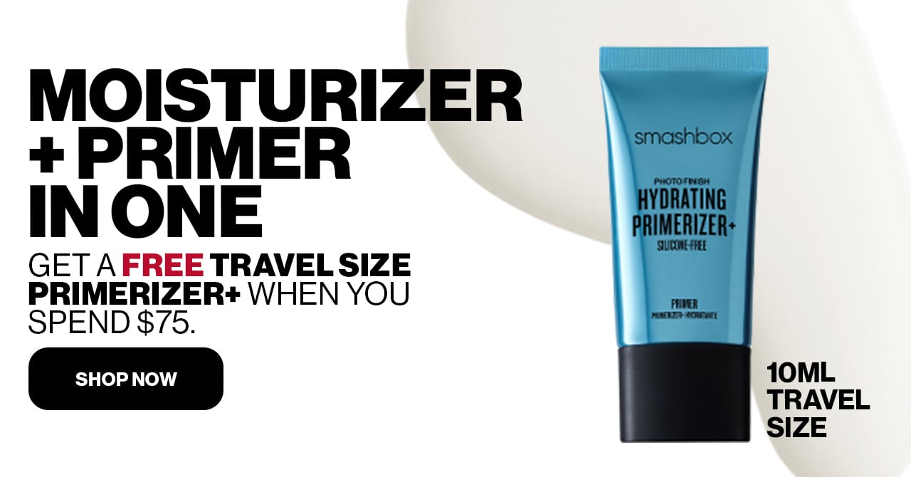 MOISTURIZER +PRIMER IN ONE | GET A FREE TRAVEL SIZE PRIMERIZER+ WHEN YOU SPEND $75. | 10ML TRAVEL SIZE | SHOP NOW 