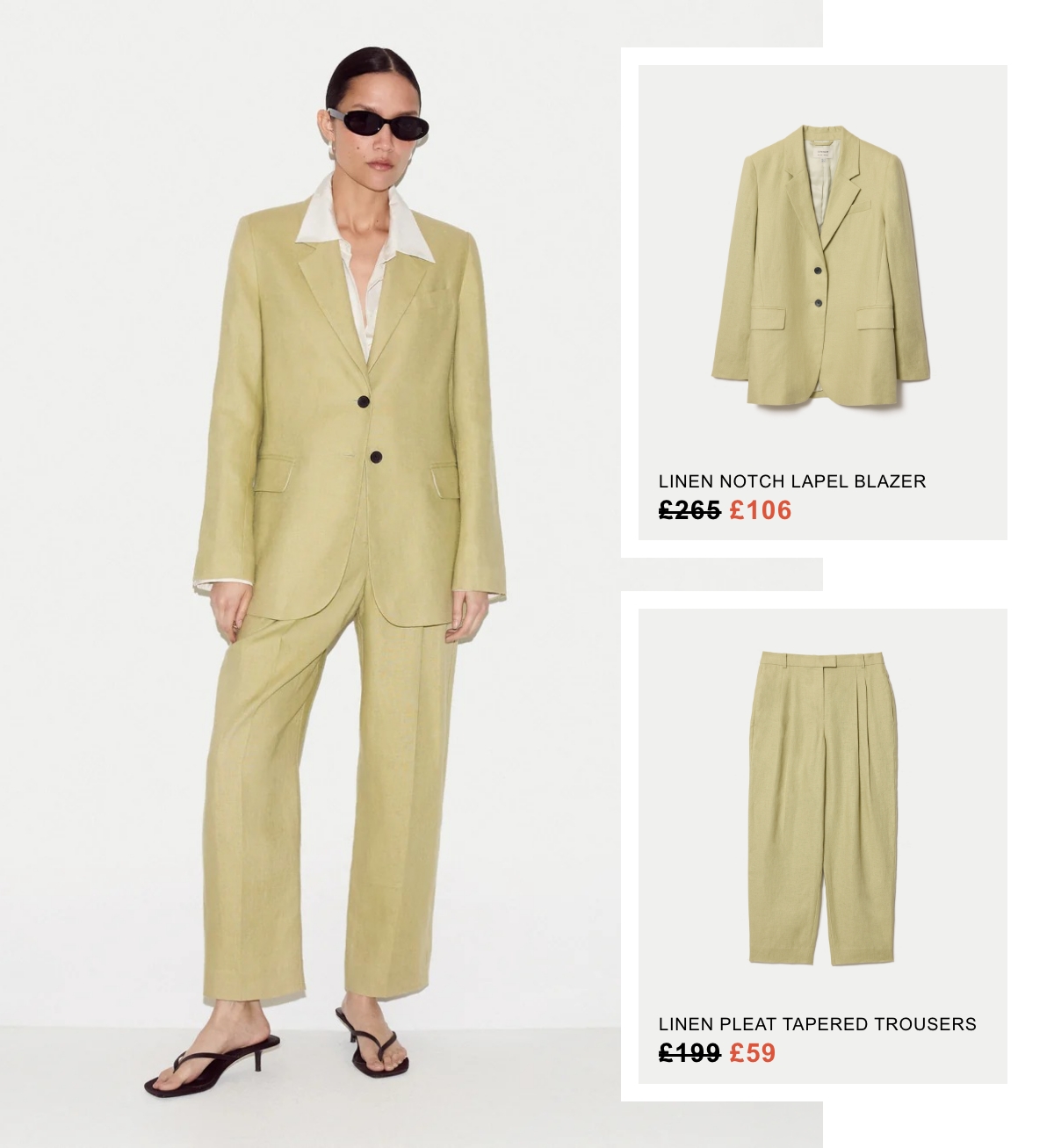 Linen Notch Lapel Blazer