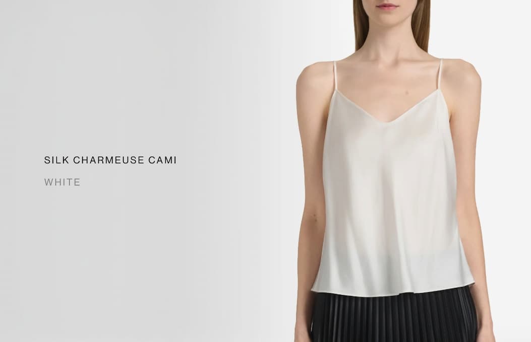 Silk Charmeuse Cami