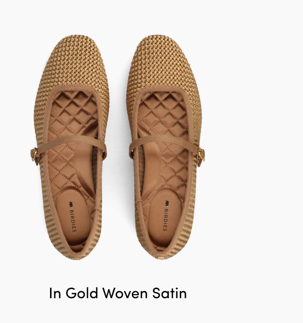 In Gold Woven Satin