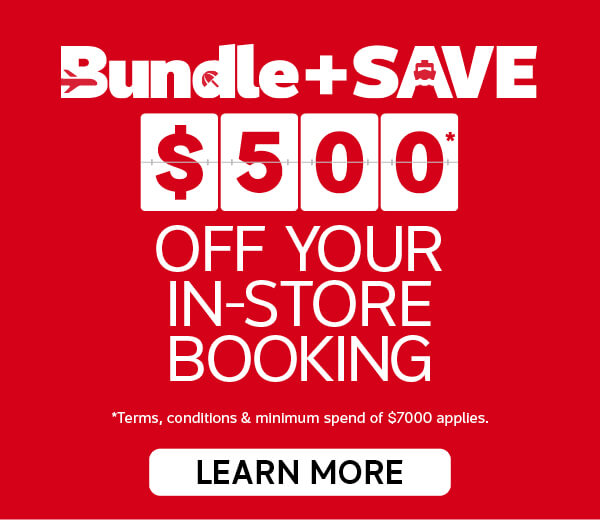 Bundle + SAVE $500* OFF your instore booking