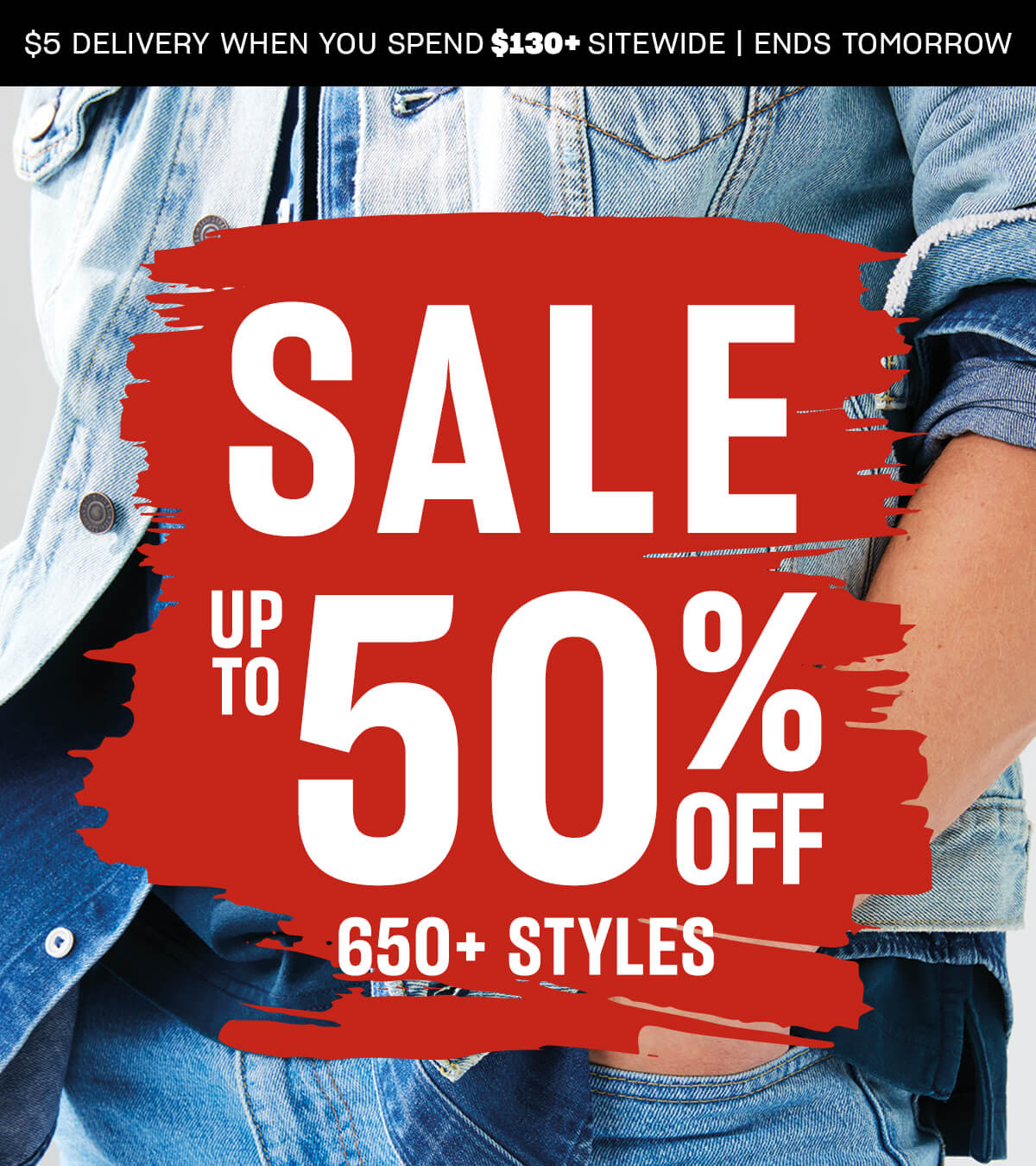 Up to 50% off sale