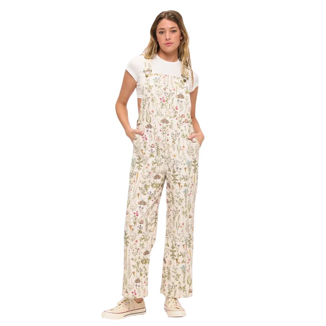 Image of Moth and Meadow Floral Overalls