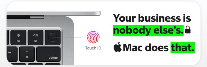 touch id, your business is nobody elses mac does that