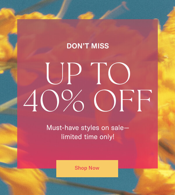 Up to 40% Off