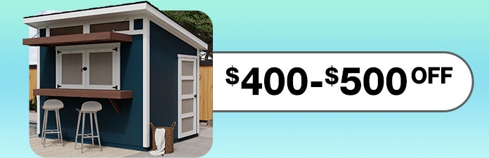 shop Yardline Solara 10’x8’ Wood Bar Shed – Do It Yourself or Pro Installed