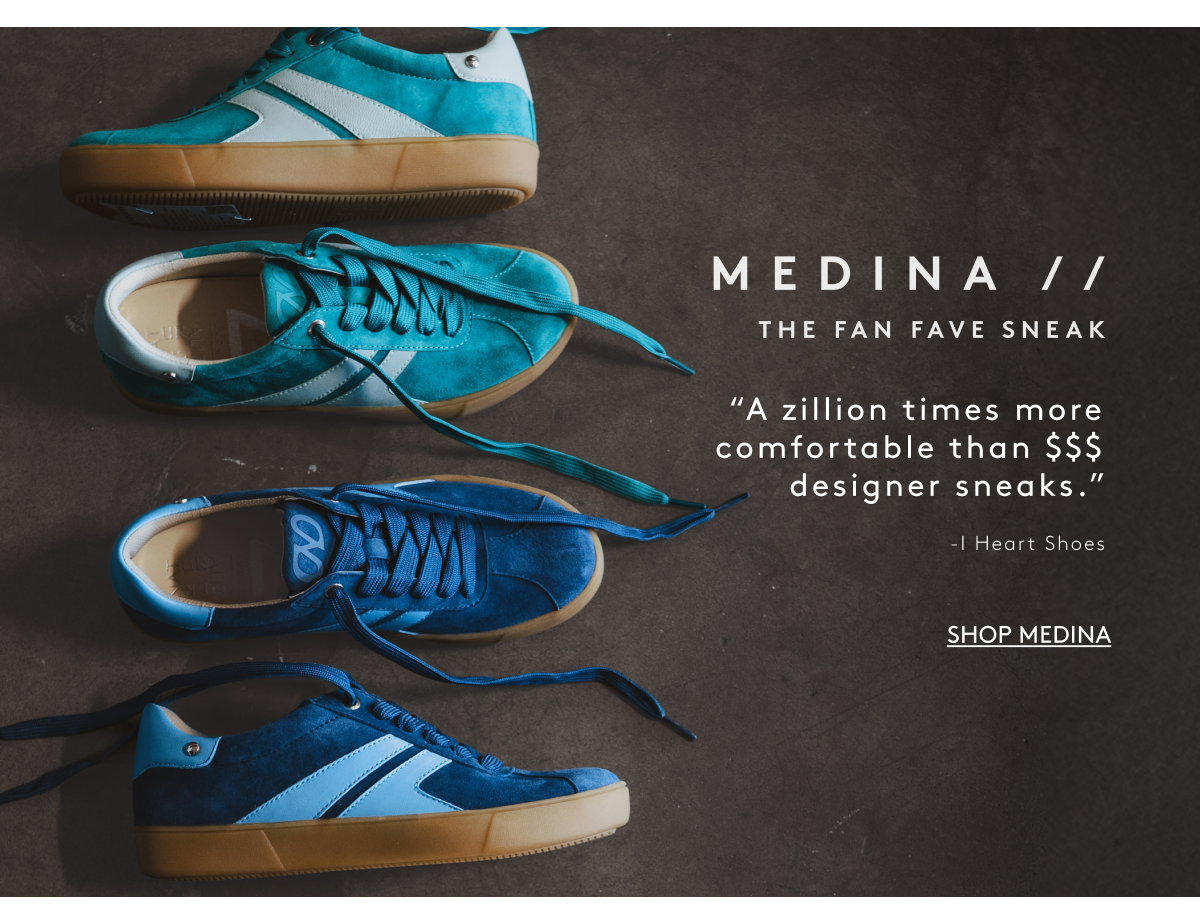 Medina /The Fan Fave Sneaker // “A Zillion Times More Comfortable Than $$$ Designer Sneaks.” -i Heart Shoes | Shop Medina