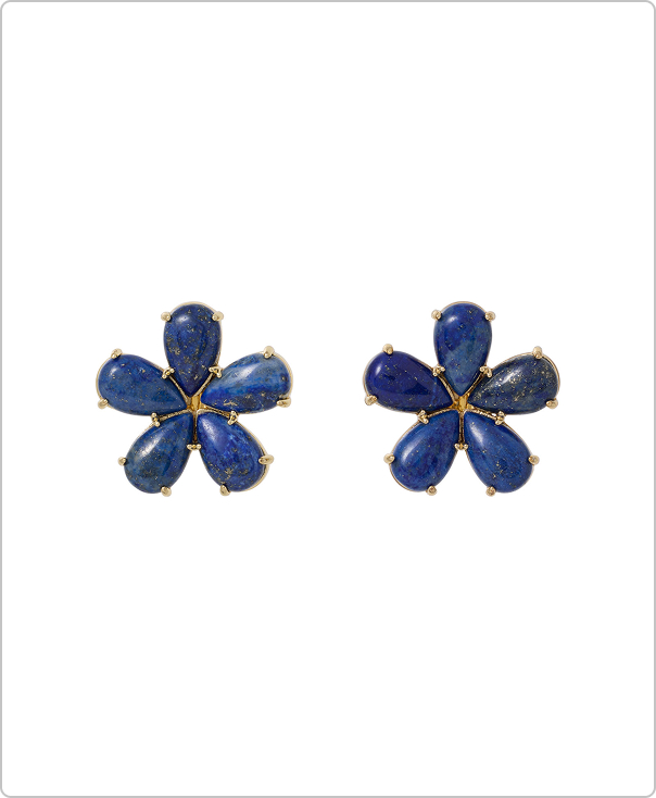 The Semi Precious Flower Earring