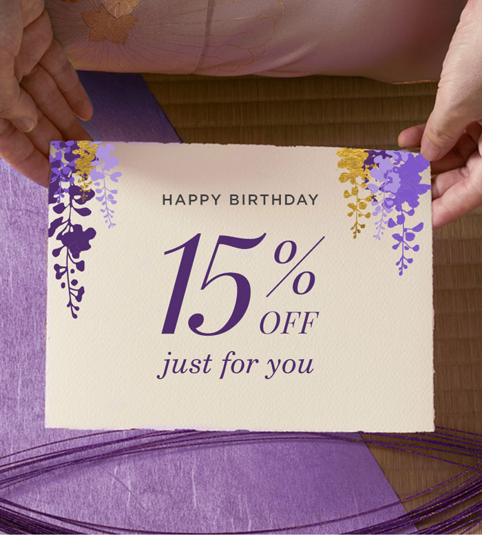 Happy Birthday 15% Off just for you