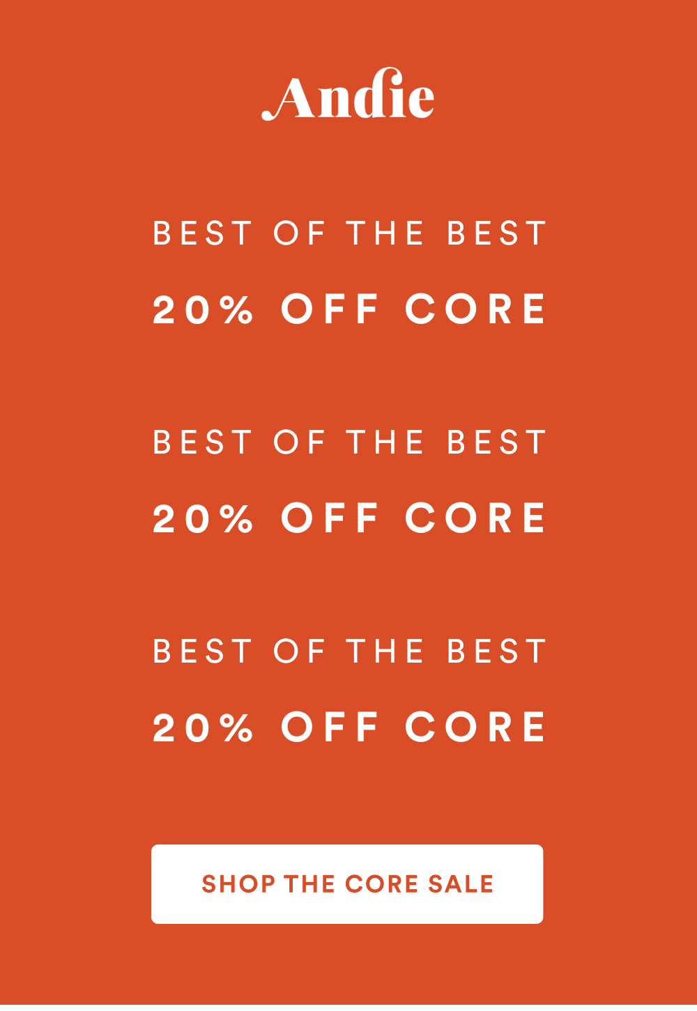 20% Off Andie's Core Swim [SHOP THE SALE]