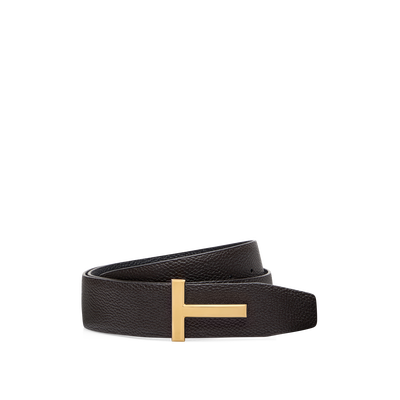 GRAIN LEATHER T ICON BELT