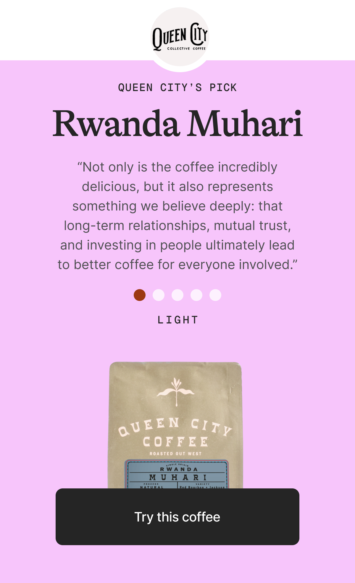 Rwanda Muhari - Queen City's Pick