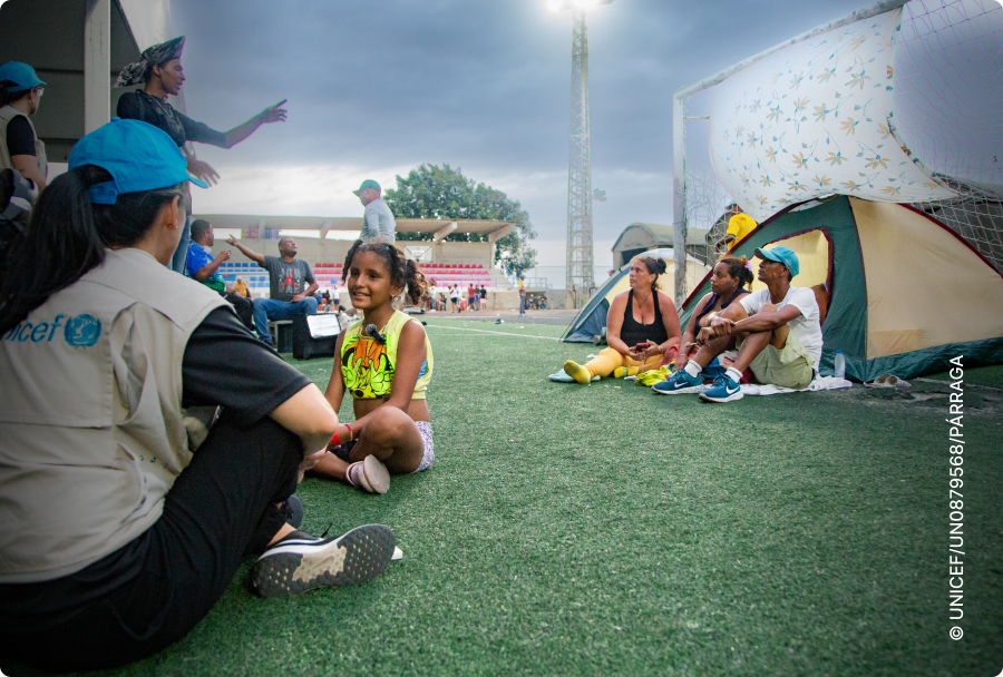 UNICEF WITH CHILDREN IN VENEZUELA