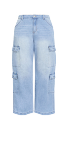 Shop the Harley Fit Iona Cargo Wide Leg Regular Jean