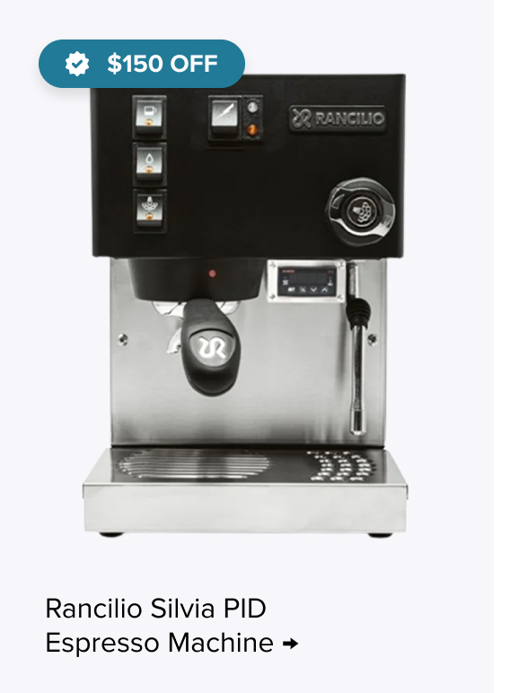 Rancilio Silvia PID Espresso Machine - $150 Off