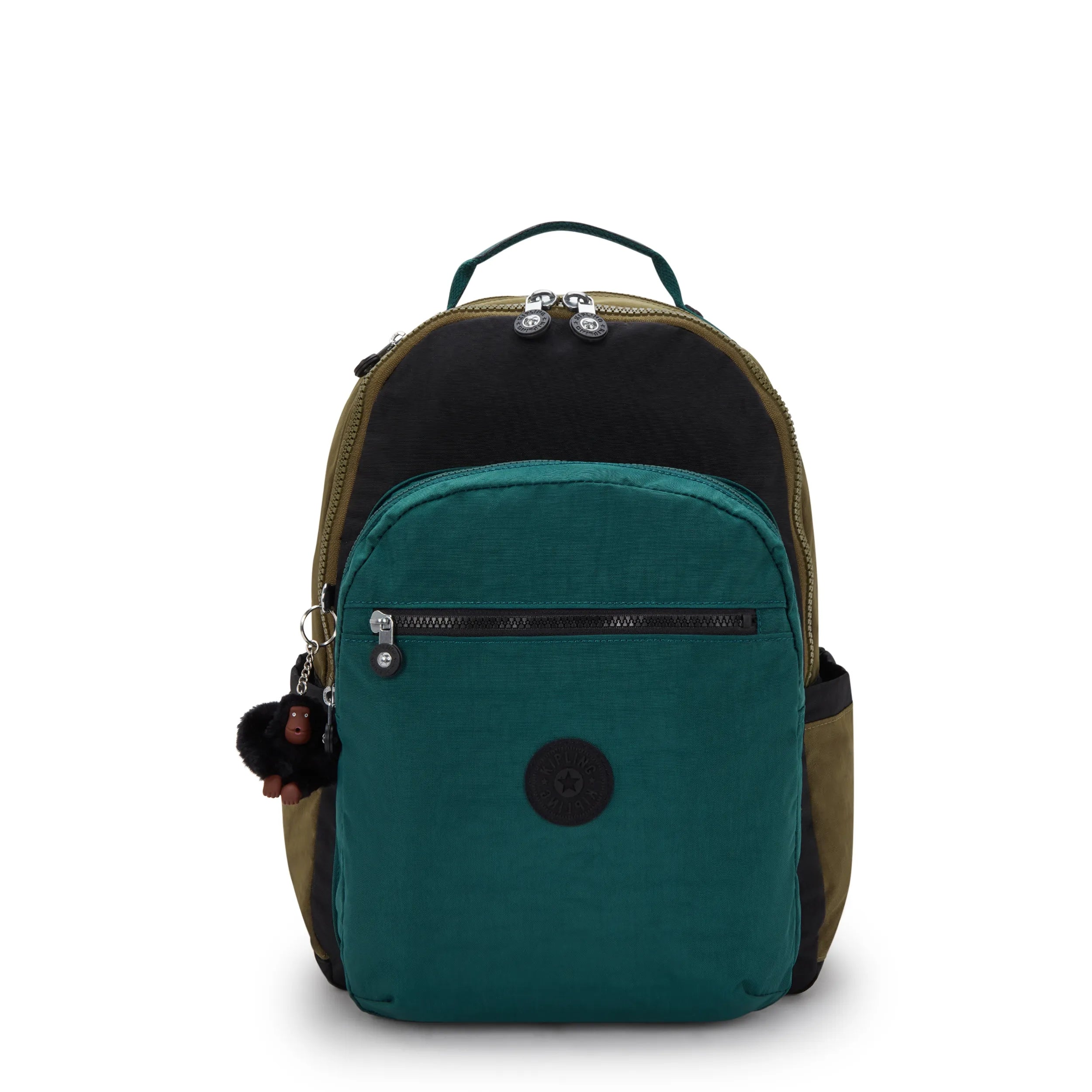Seoul Large 15" Laptop Backpack-Black Khaki Print