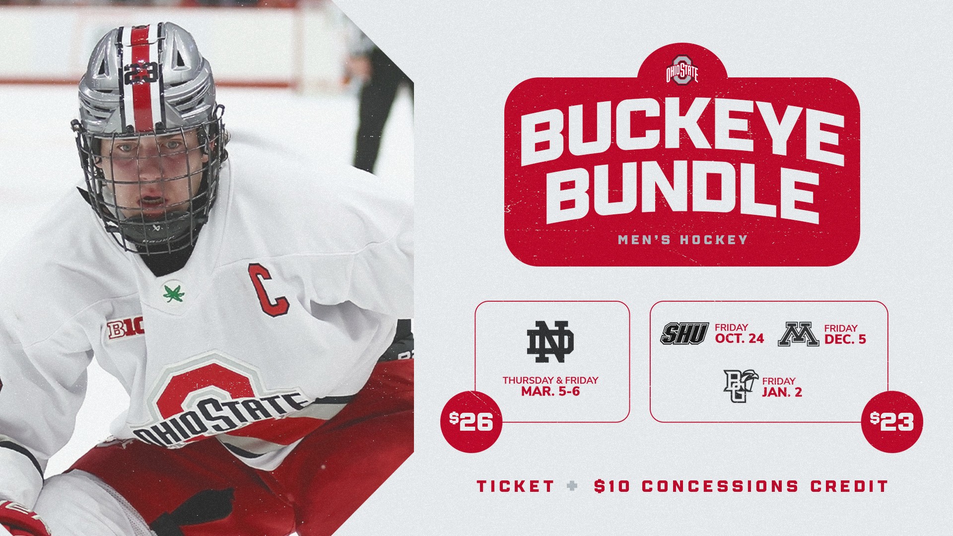 LEARN MORE | Men's Hockey Buckeye Bundles