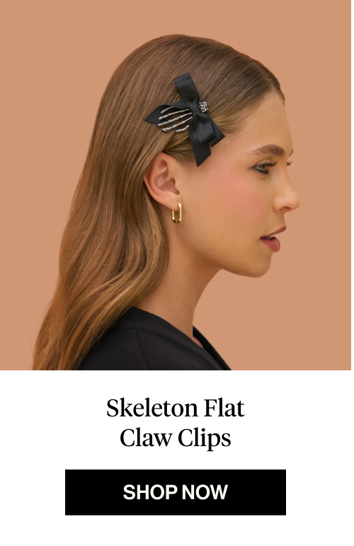 Skeleton Flat Claw Clips