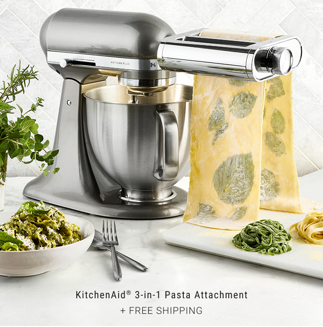 KitchenAid® 3-in-1 Pasta Attachment + Free shipping