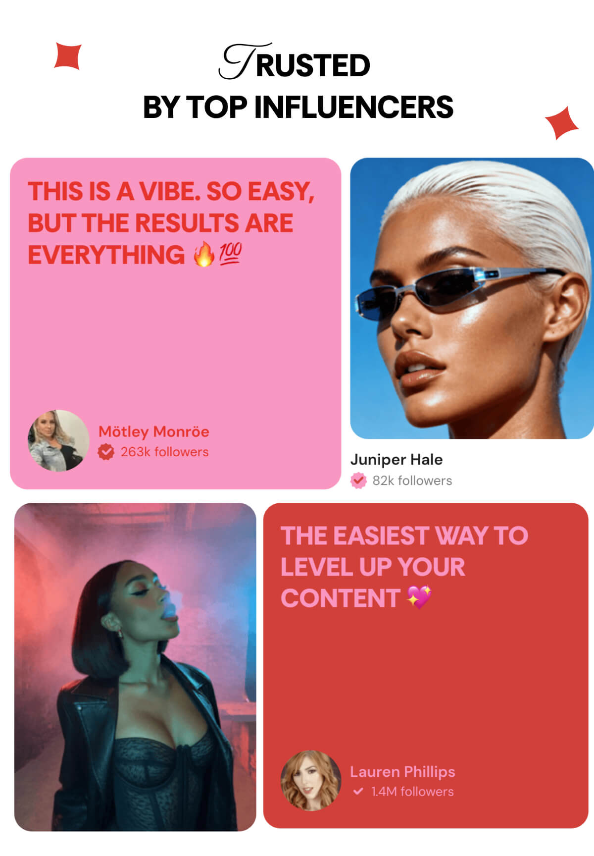 Trusted  By Top Influencers